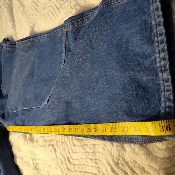 Carhartt work denim blue jeans men's size 38x36 - Picture 3 of 10